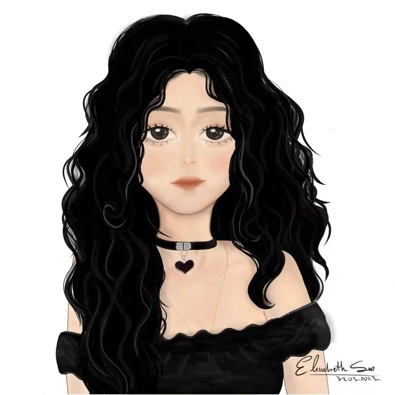 dibujo semi realismo.